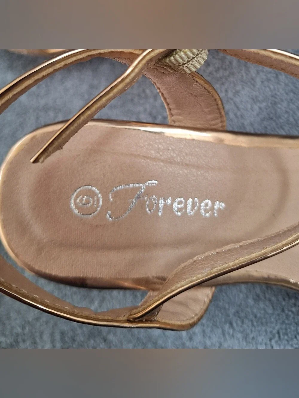 Forever FQ22 Glitter Strappy Wrapped Wedge Heel Platform Sandals